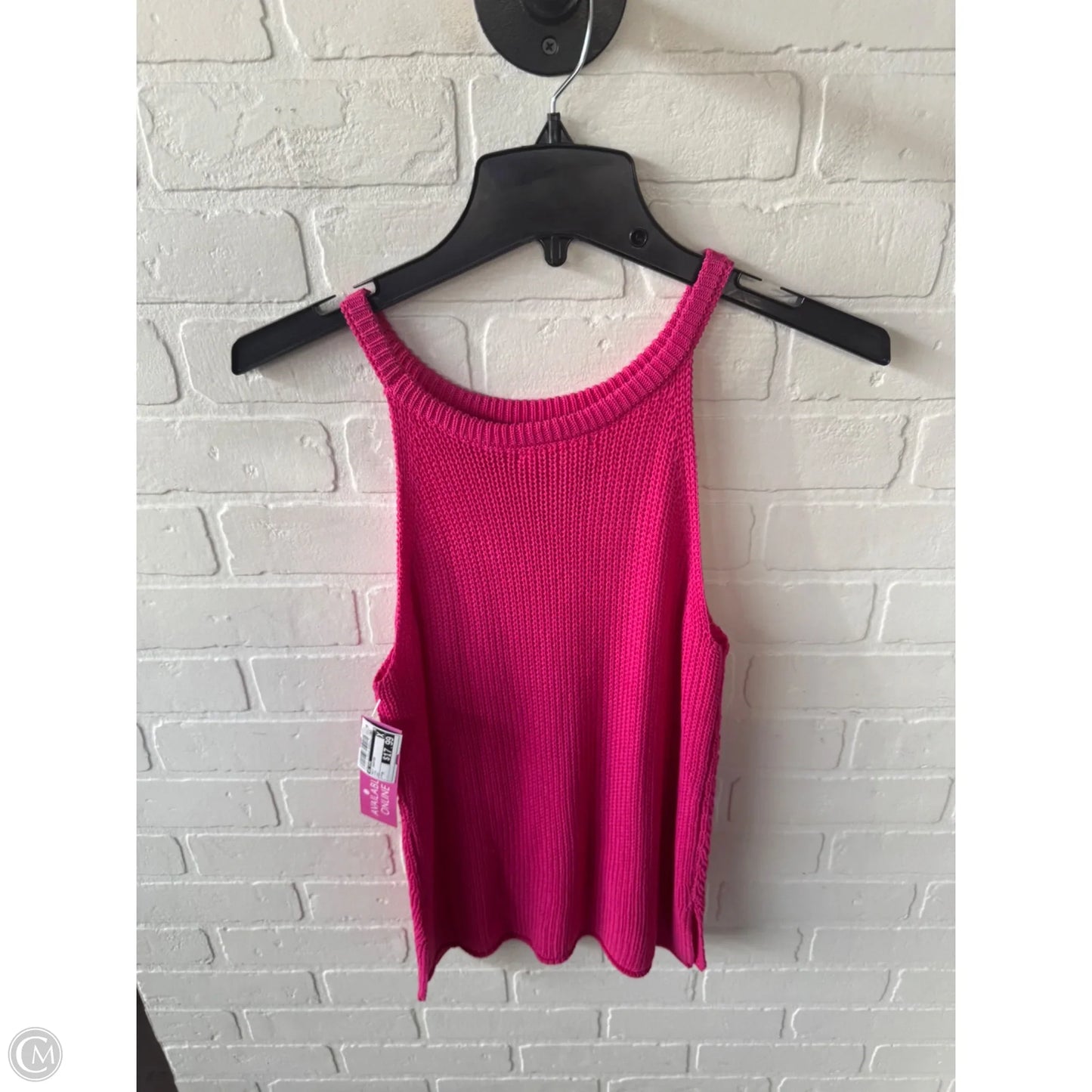 Vest Sweater By Ee Some In Pink, Size: M