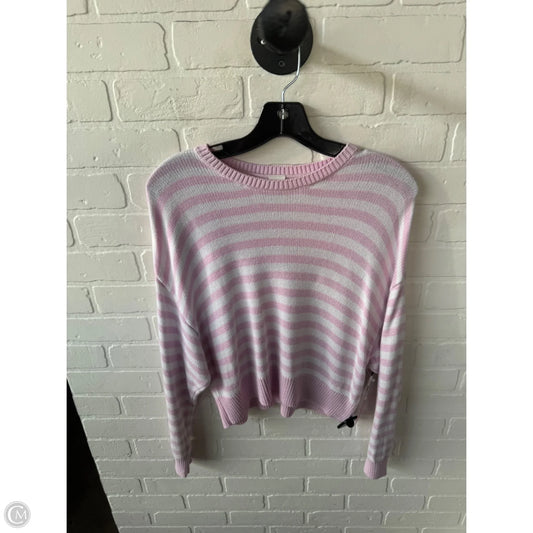 Sweater By Pink In Pink & White, Size: M