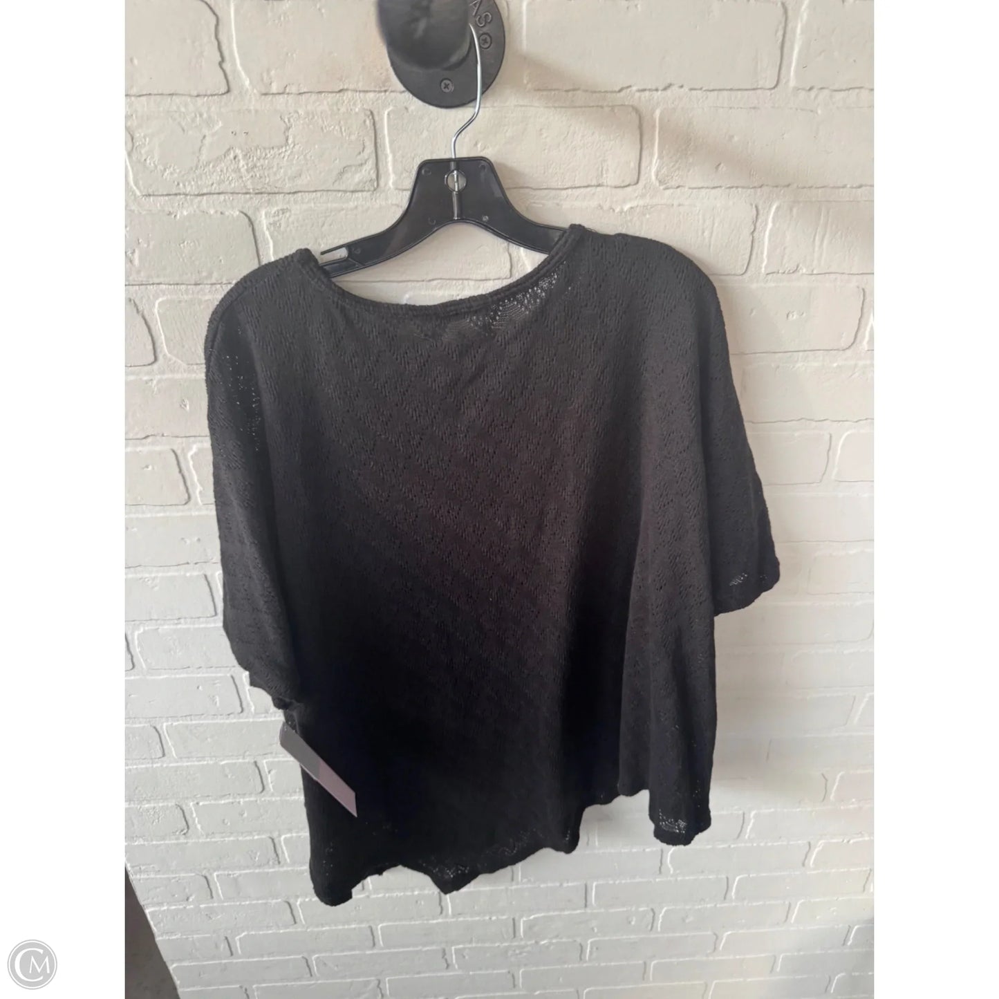 Sweater Short Sleeve By Heimish Usa In Black, Size: 3x