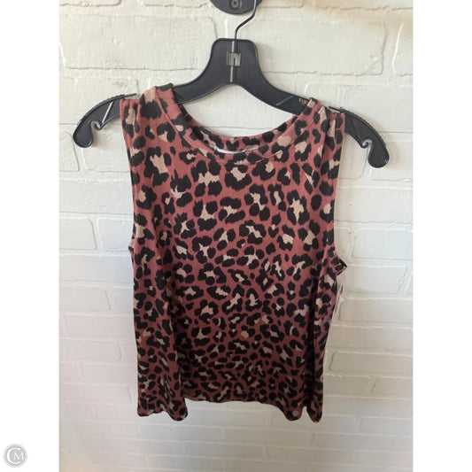 Top Sleeveless By Clothes Mentor In Animal Print, Size: S