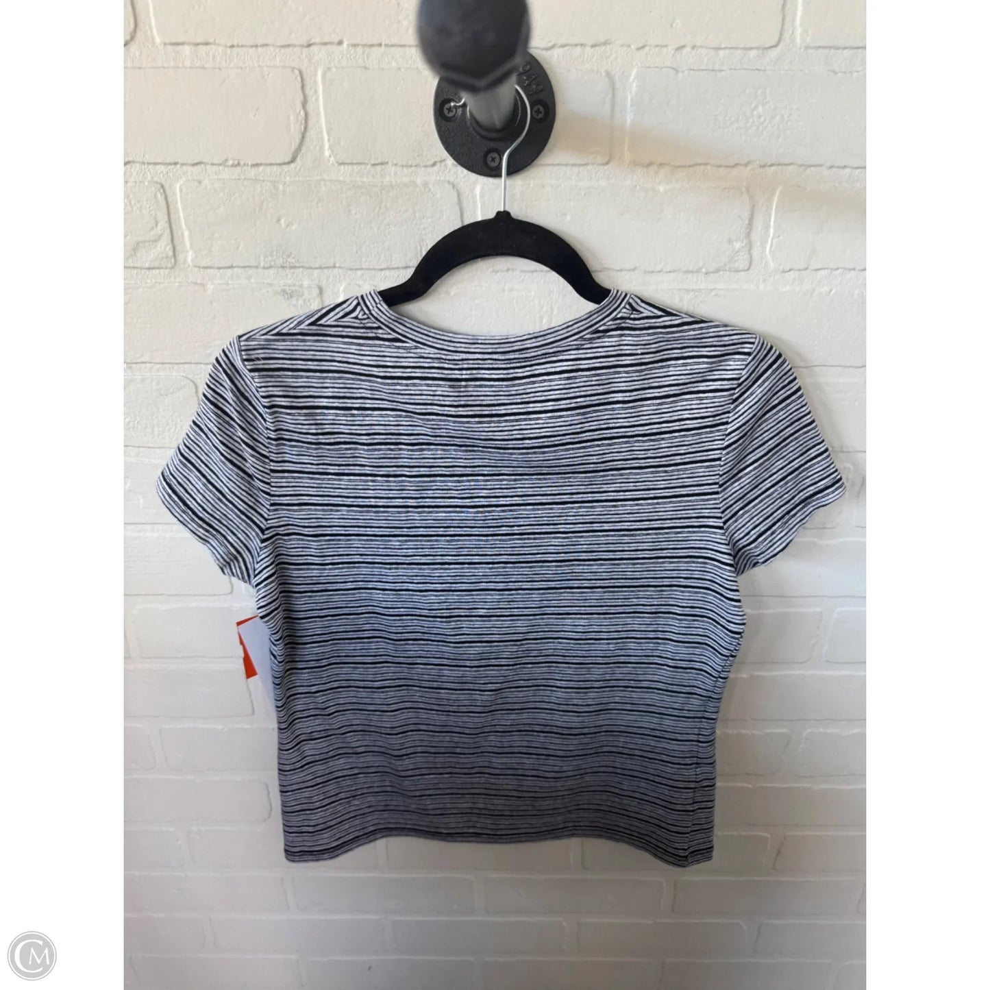 Top Short Sleeve Basic By Theory In Black & White, Size: Sp