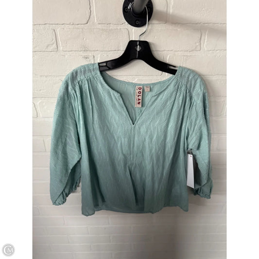 Top Long Sleeve By Dolan Left Coast In Blue, Size: S