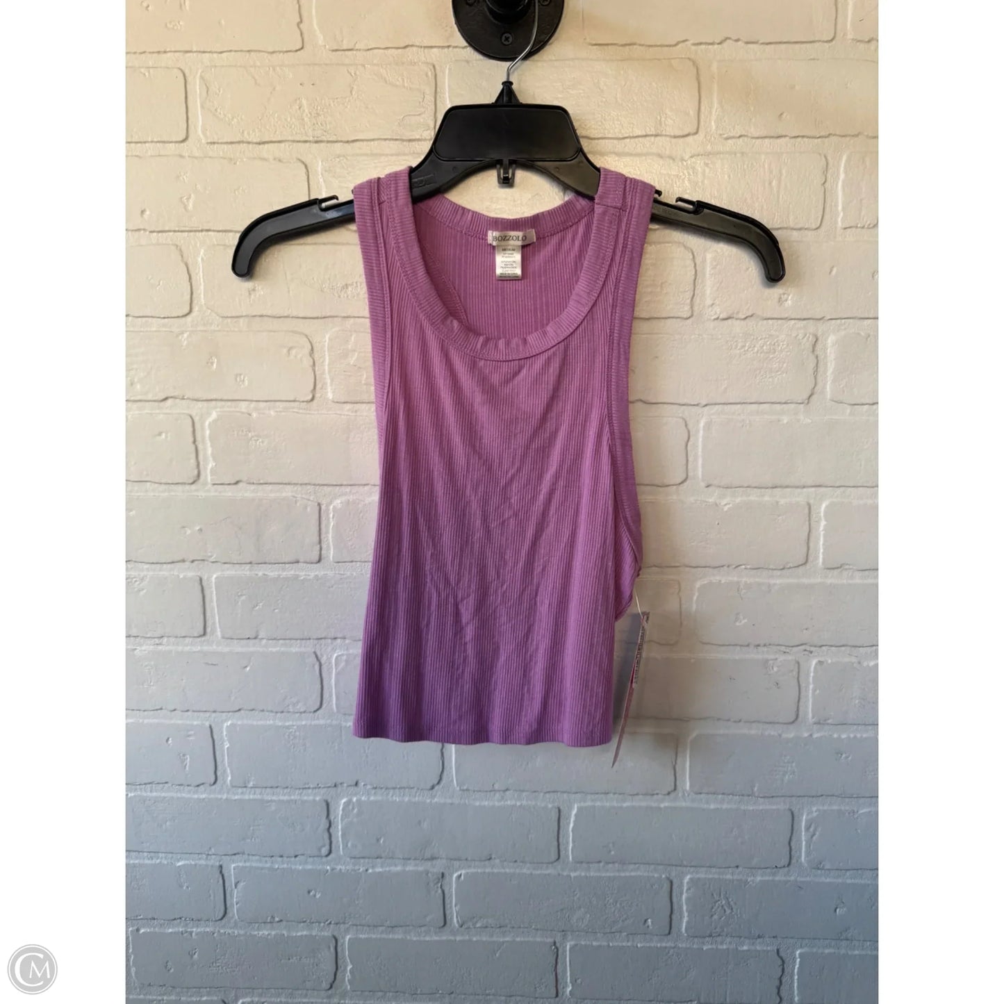 Top Sleeveless Basic By Bozzolo In Purple, Size: M