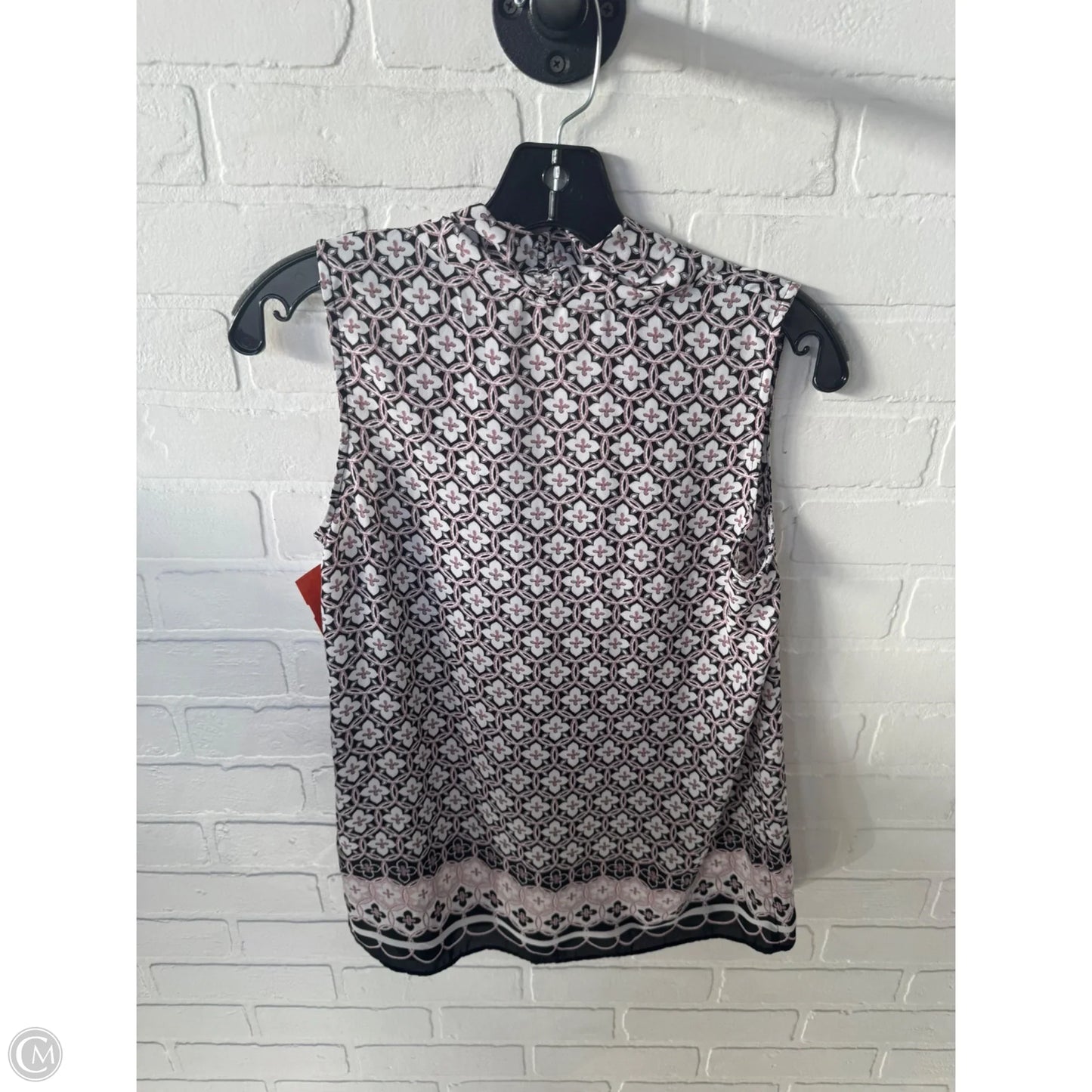 Top Sleeveless By Max Studio In Black & White, Size: Xs