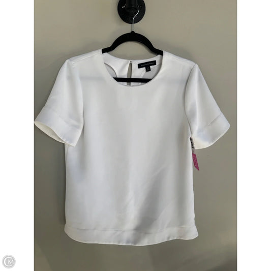 Top Short Sleeve By Banana Republic In White, Size: Xs