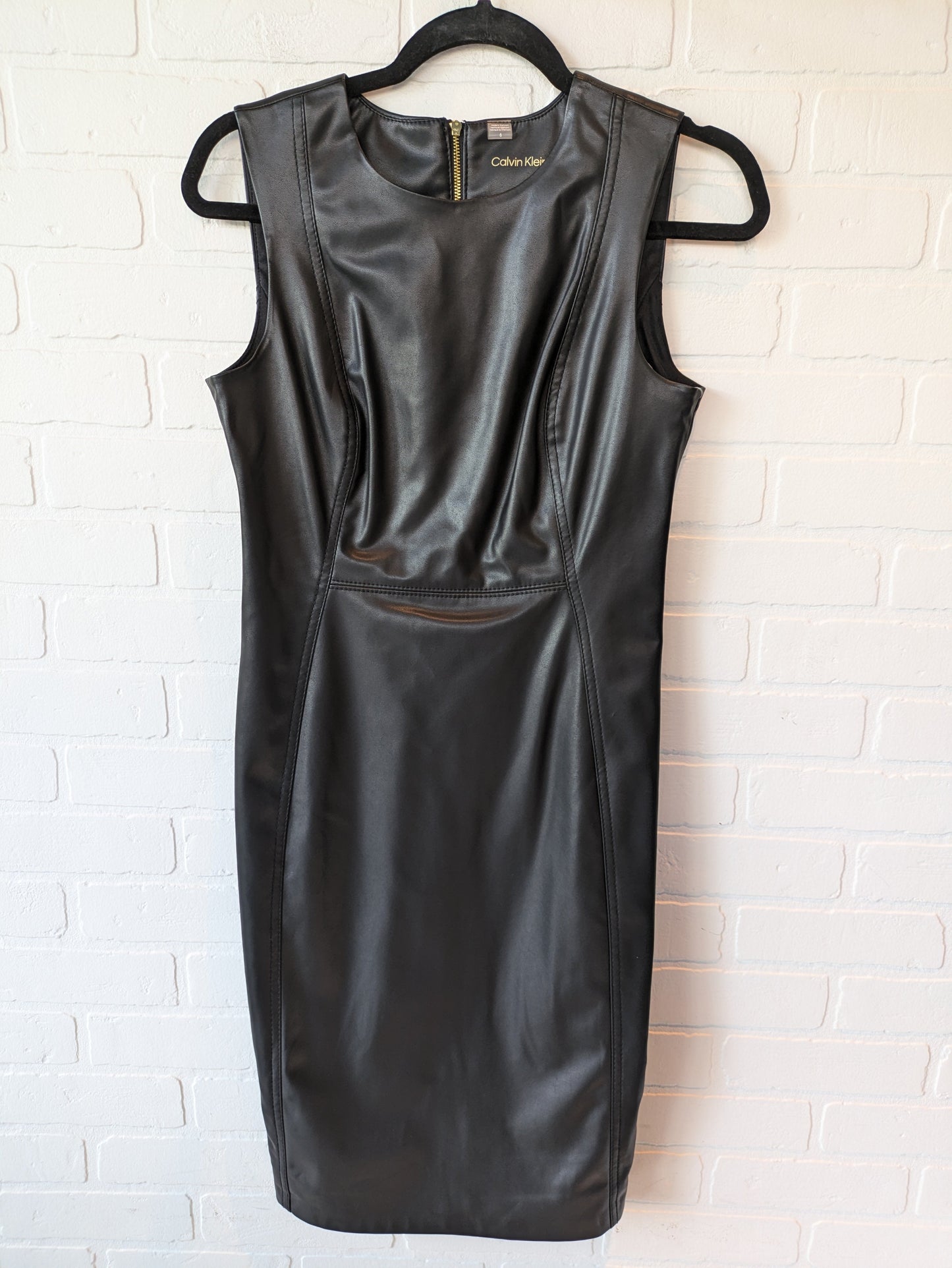 Dress Casual Midi By Calvin Klein In Black, Size: S