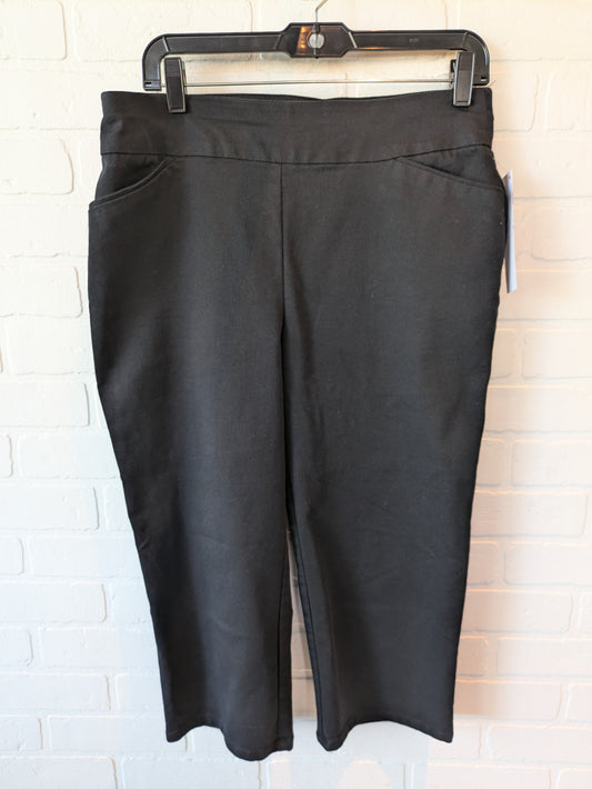 Pants Cropped By Croft And Barrow In Black, Size: 12