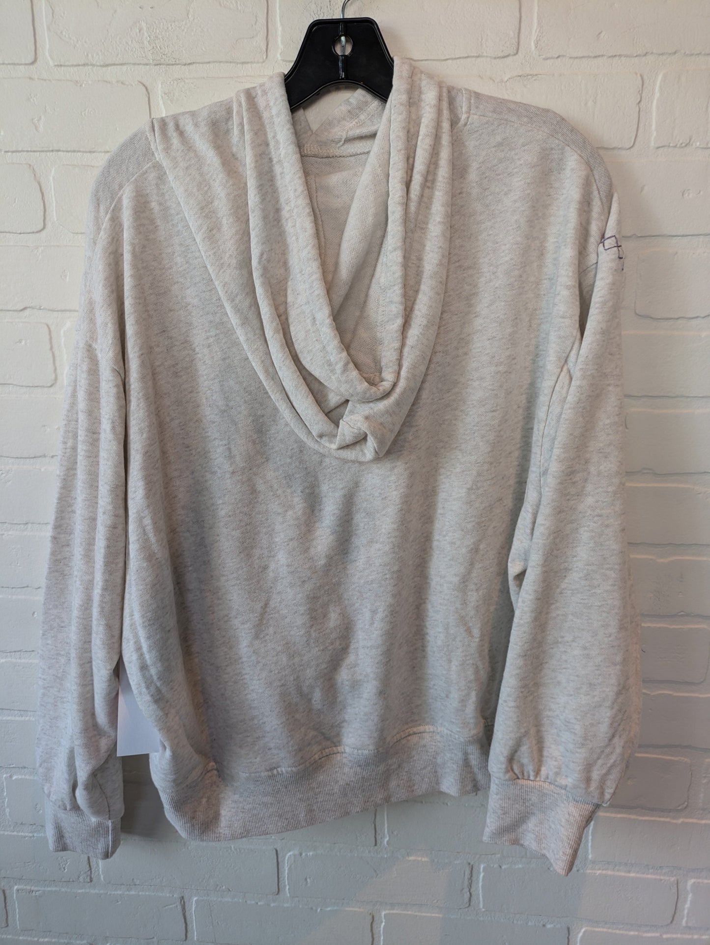 Cream & Grey Sweatshirt Hoodie Maurices, Size L