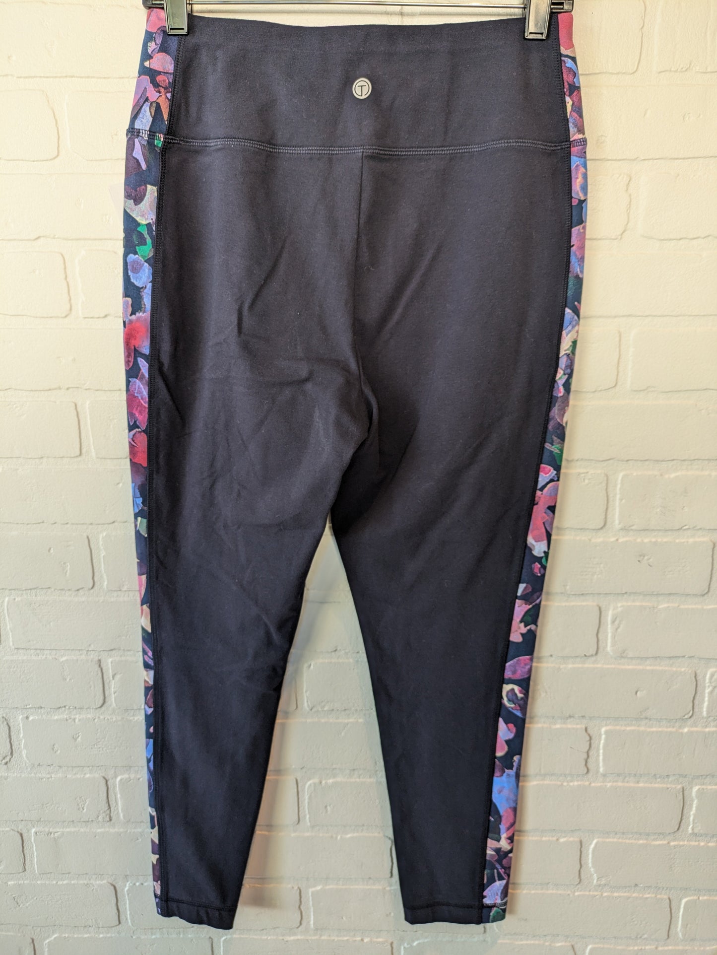 Athletic Leggings By Talbots In Blue & Pink, Size: 8