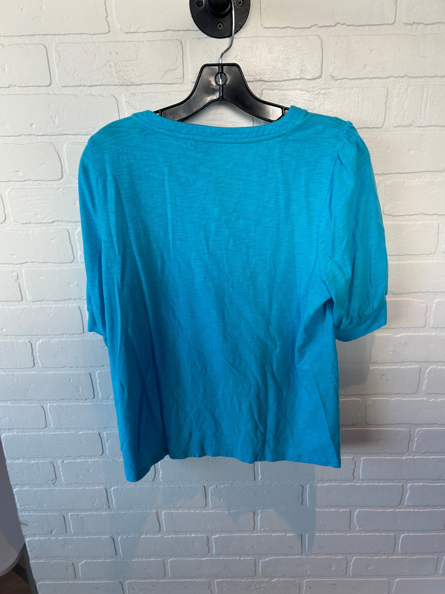 Top Short Sleeve By Talbots In Blue, Size: L