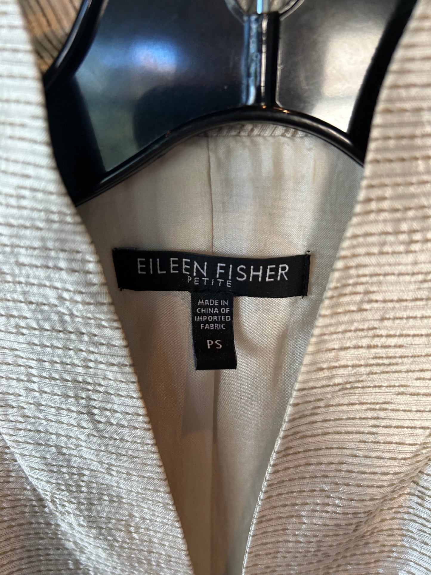 Blazer By Eileen Fisher In Ivory, Size: S