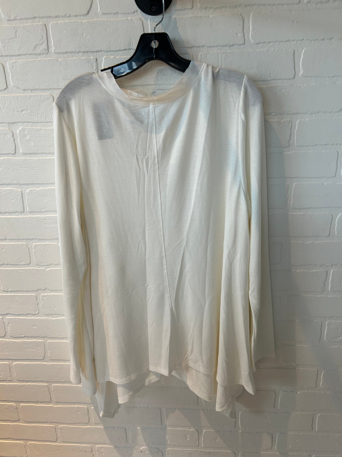 Top Long Sleeve By Lane Bryant In Cream, Size: 18