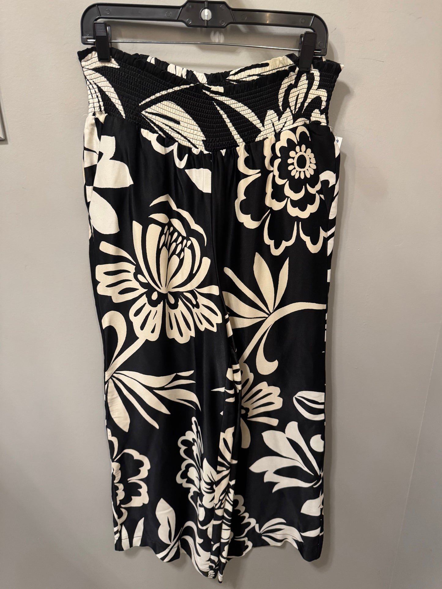 Pants Dress By Maeve In Black & Cream, Size: 6