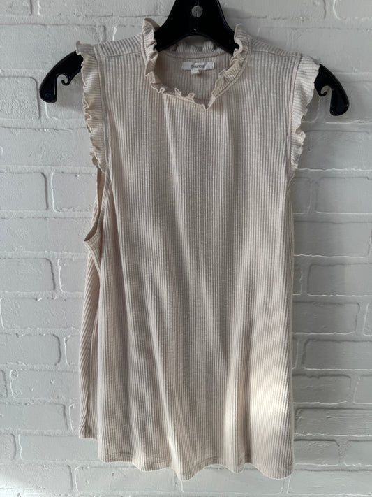 Top Sleeveless By Maurices In Beige, Size: L