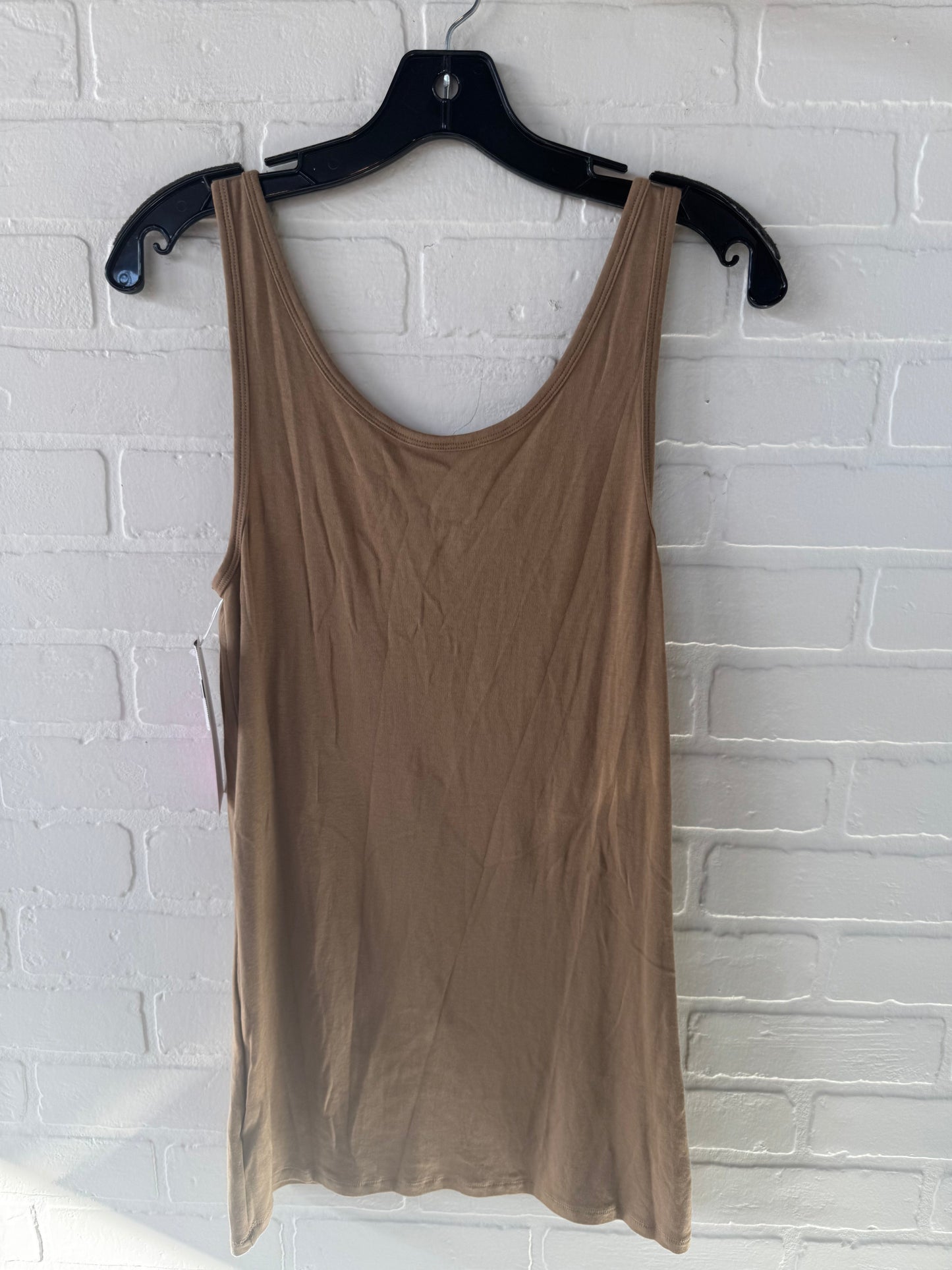 Top Sleeveless Basic By A New Day In Tan, Size: Xl