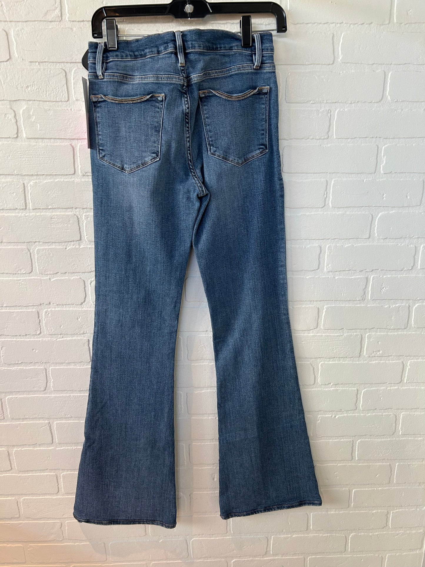 Jeans Flared By Frame In Blue Denim, Size: 4