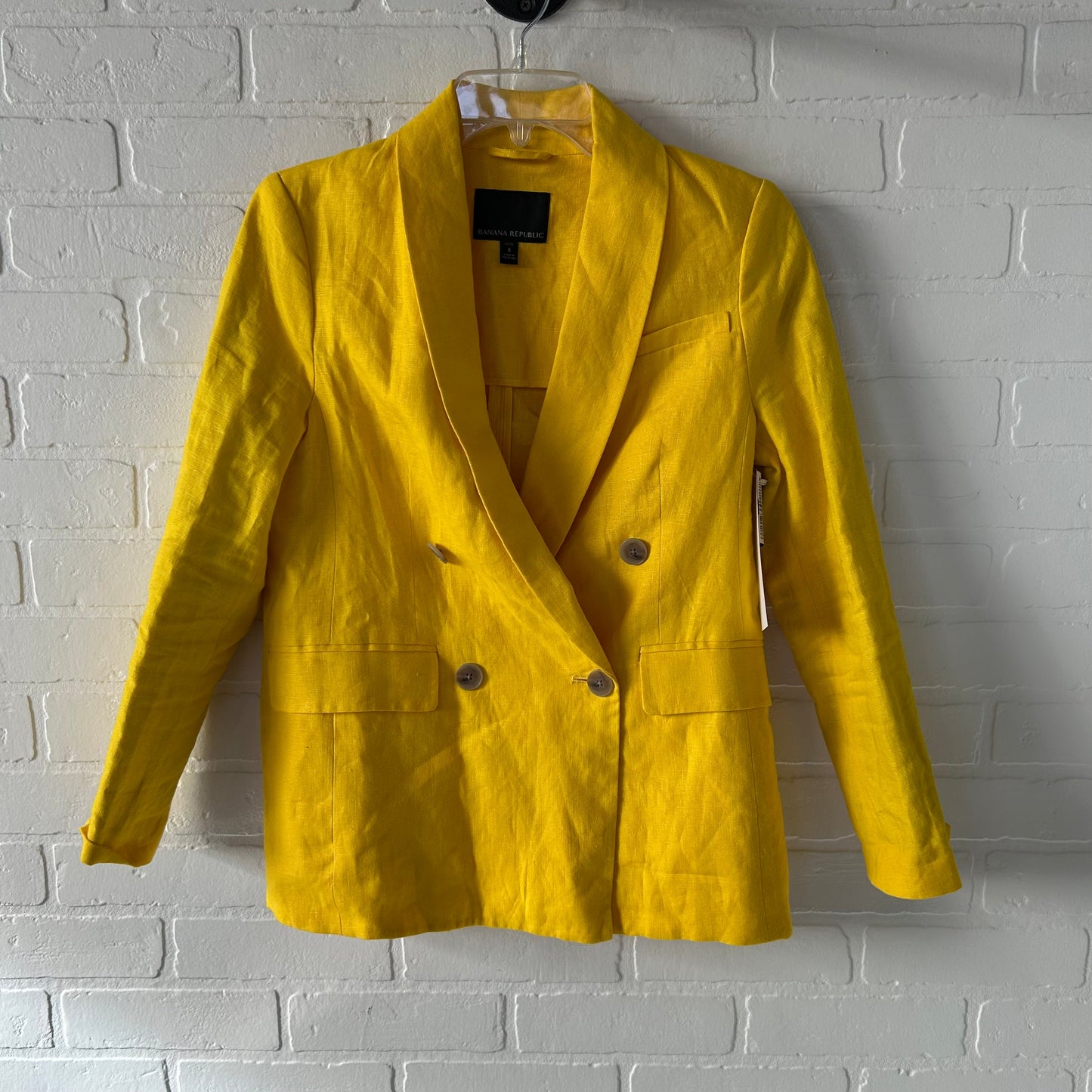 Blazer By Banana Republic In Yellow, Size: Xs