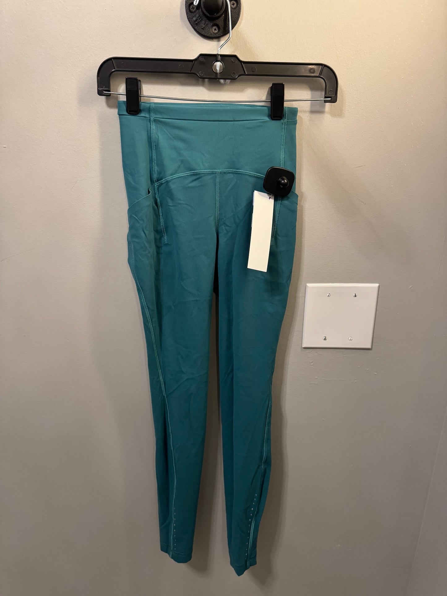 Athletic Leggings By Lululemon In Teal, Size: 0