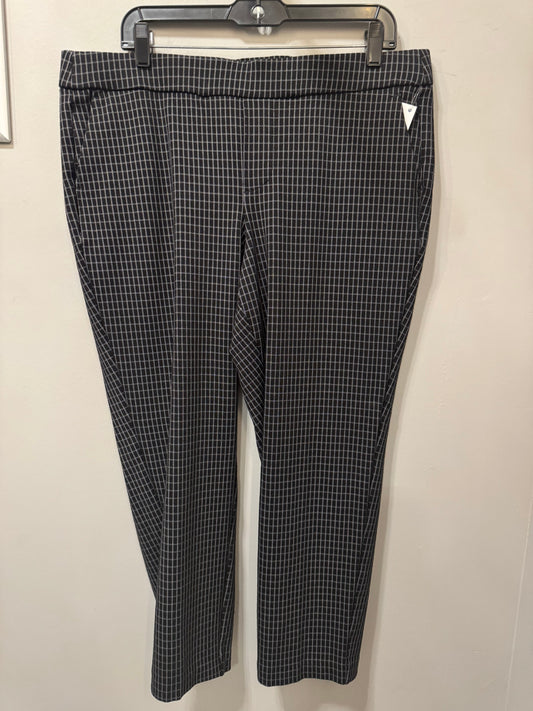 Pants Dress By Liverpool In Black & White, Size: 14