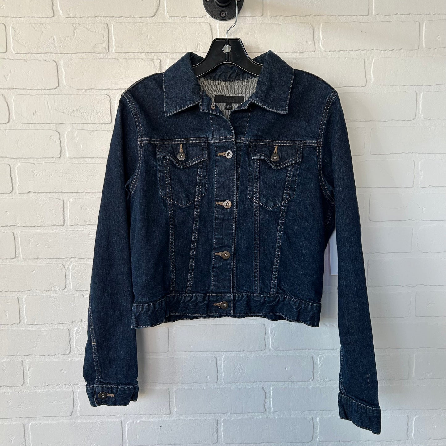 Jacket Denim By Uniqlo In Blue Denim, Size: M