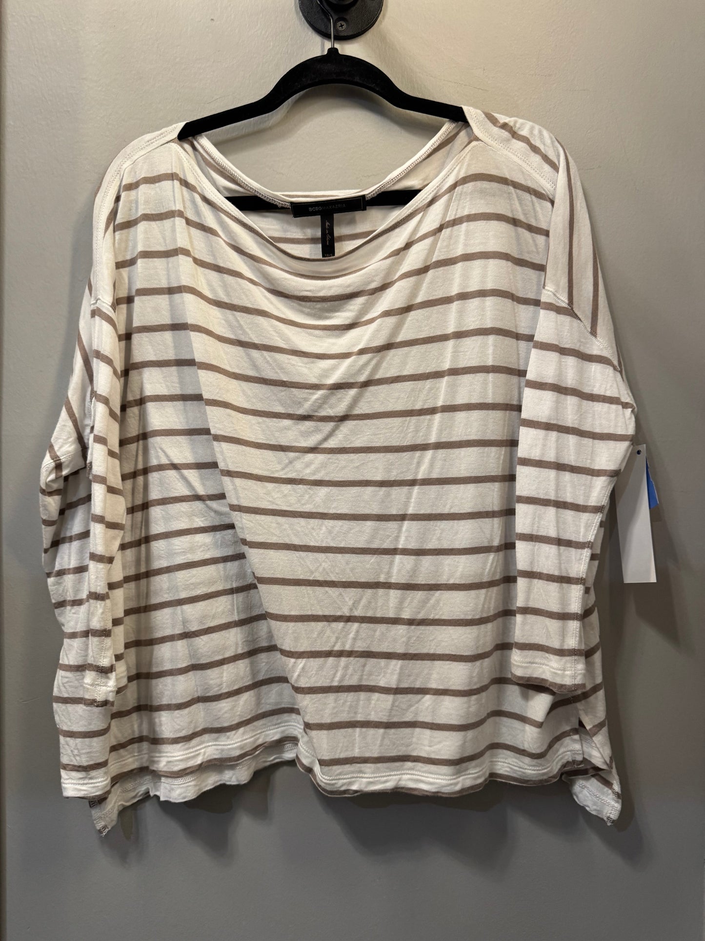 Top 3/4 Sleeve Basic By Bcbgmaxazria In White, Size: Xs