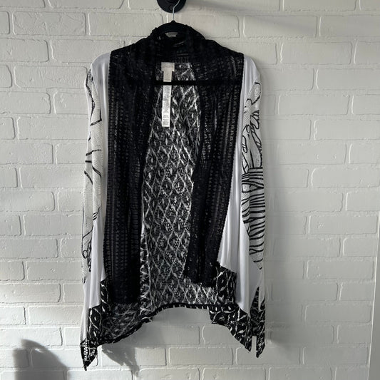 Vest Other By Chicos In Black & White, Size: L