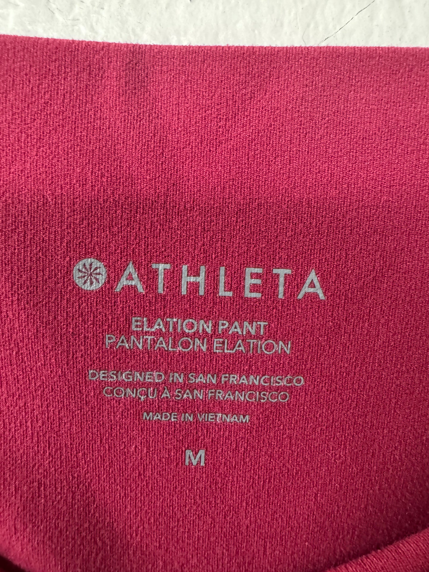 Athletic Pants By Athleta In Red, Size: 10