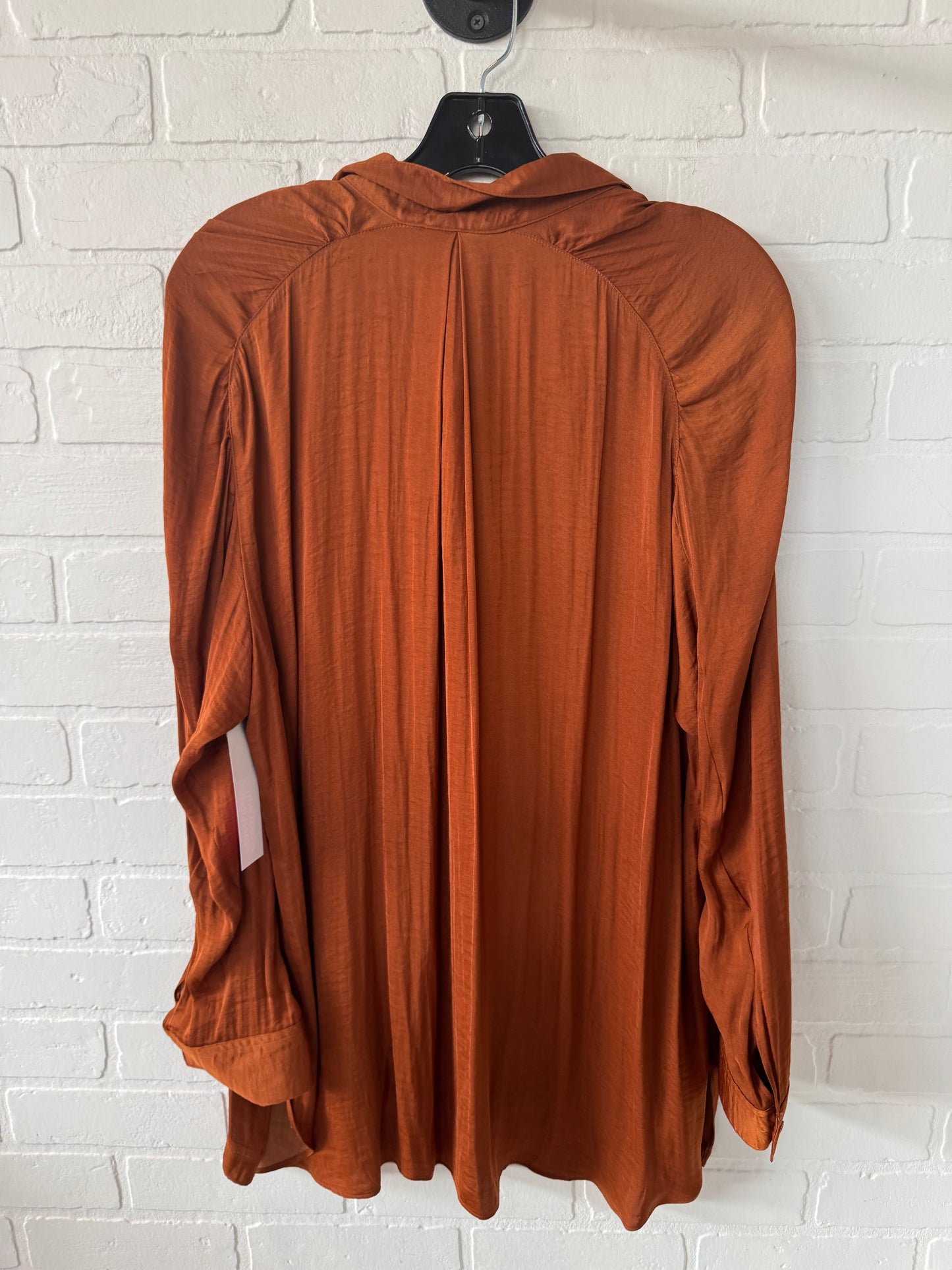 Top Long Sleeve By Simply Vera In Brown, Size: Xl