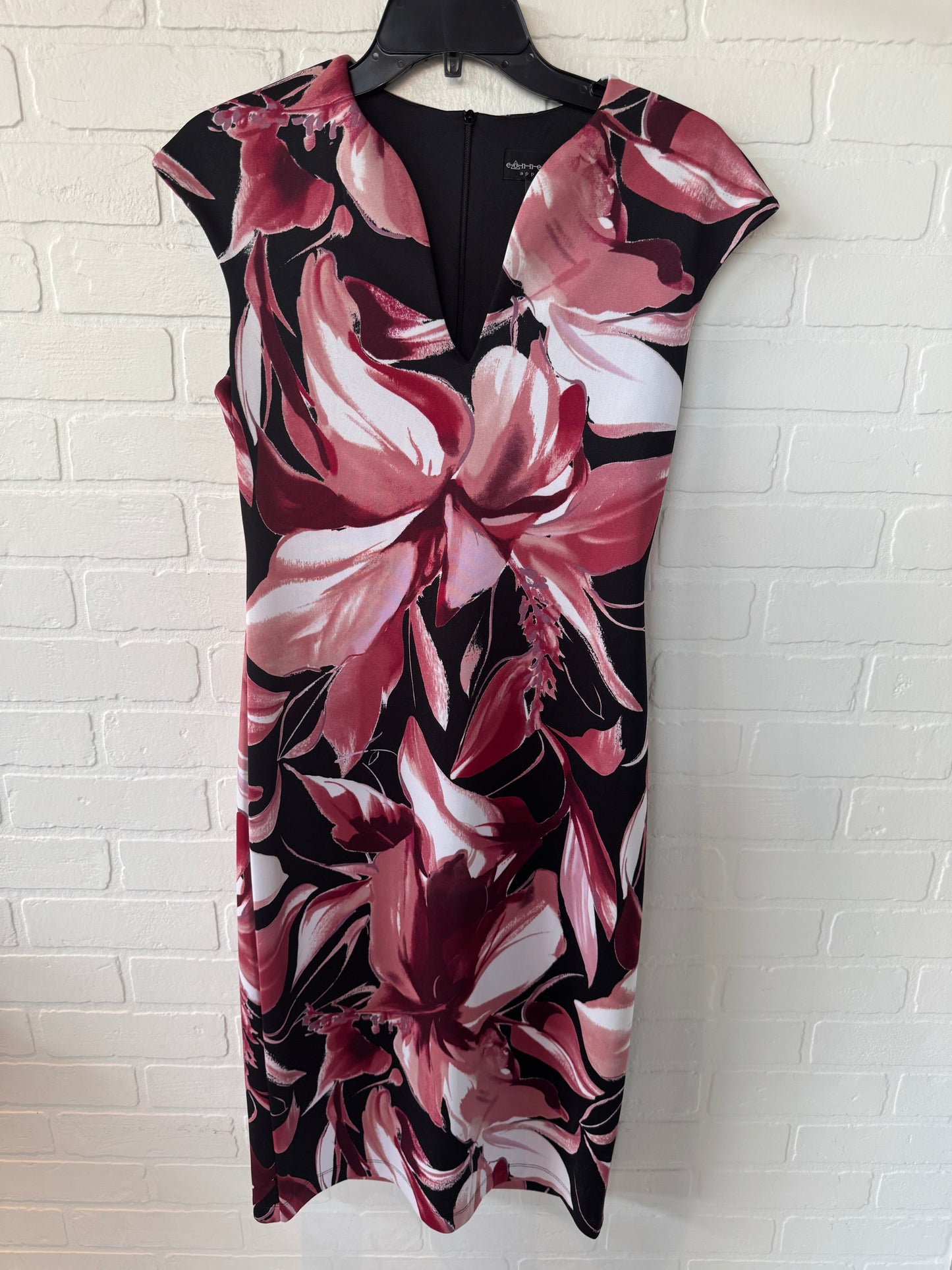 Dress Work By Connected Apparel In Black & Pink, Size: S