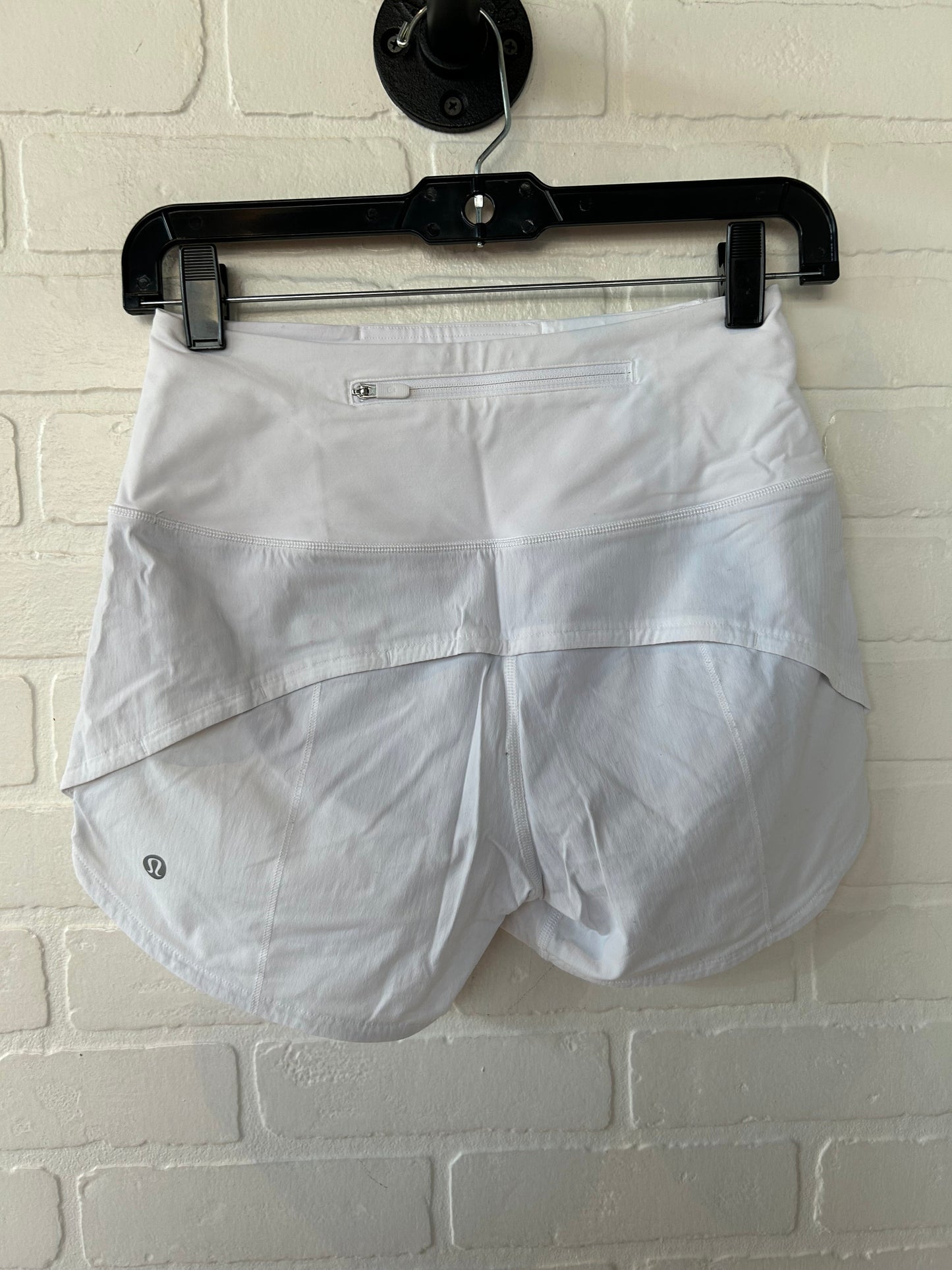 Athletic Shorts By Lululemon In White, Size: 2