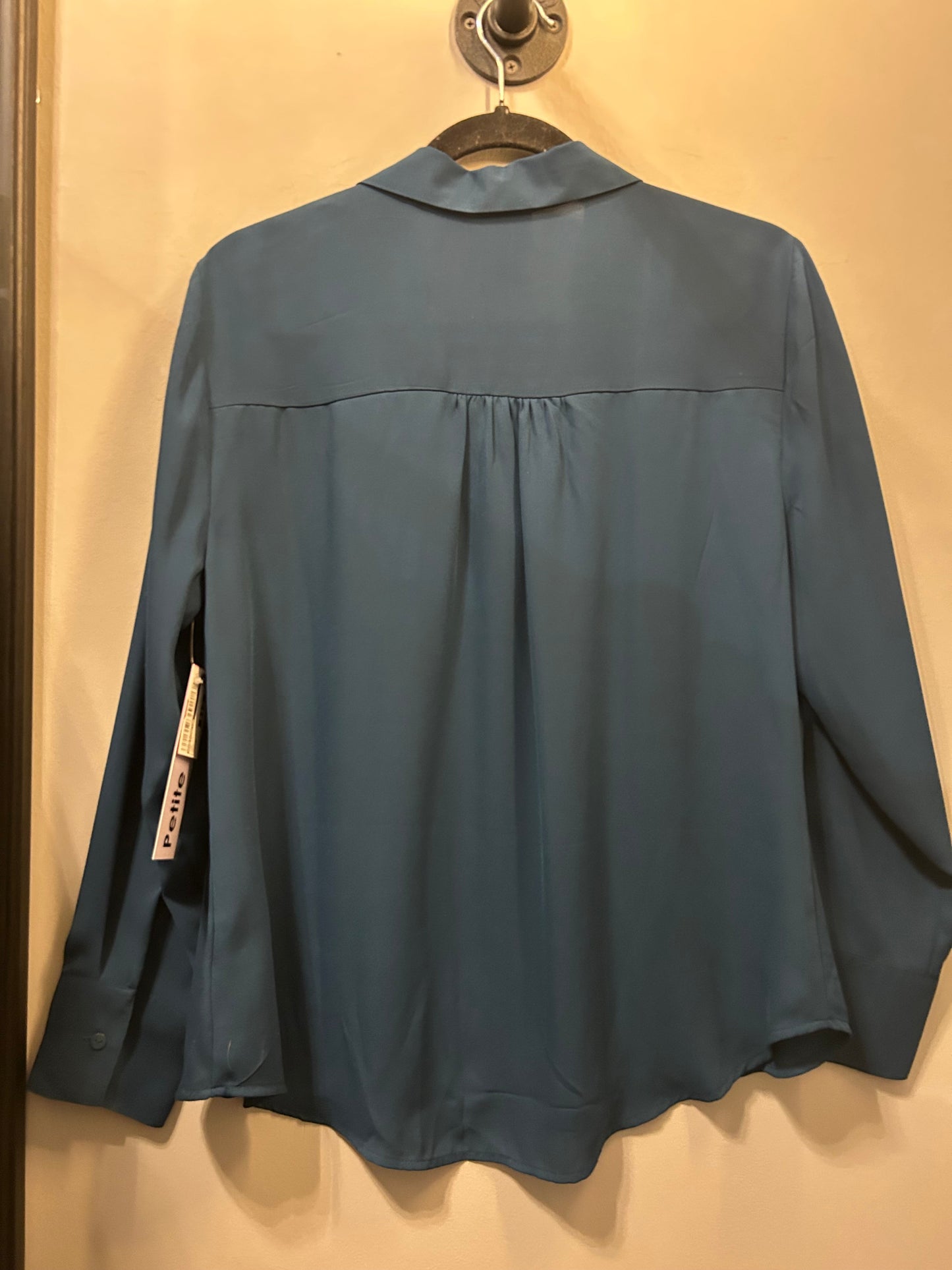 Top Long Sleeve By Worthington In Teal, Size: Lp