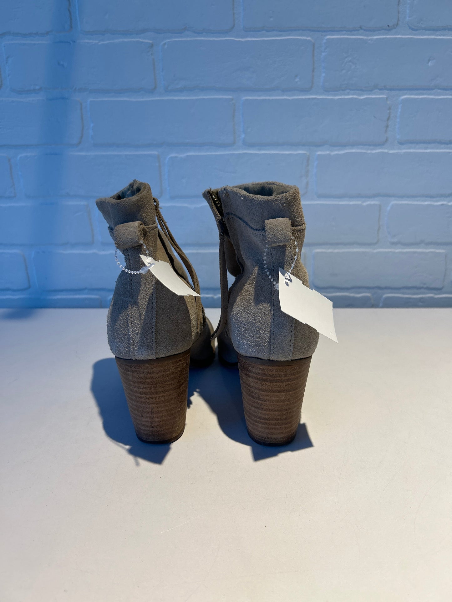 Boots Ankle Heels By Toms In Tan, Size: 8