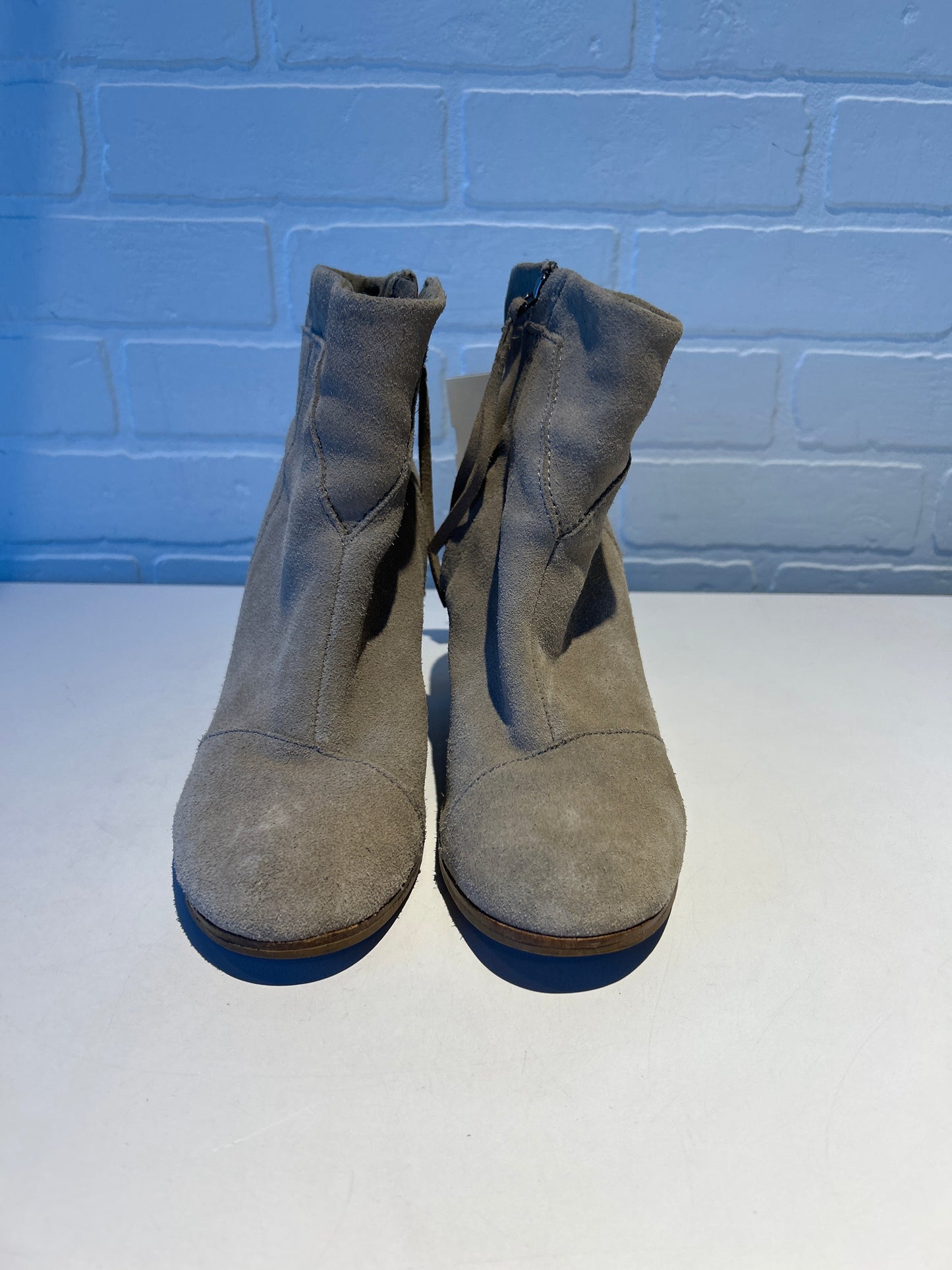 Boots Ankle Heels By Toms In Tan, Size: 8