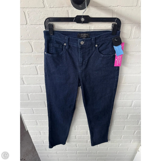 Jeans Straight By Banana Republic In Blue Denim, Size: 4