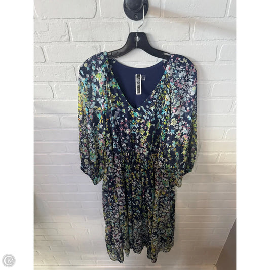 Dress Casual Midi By Julian Taylor In Blue, Size: Xl