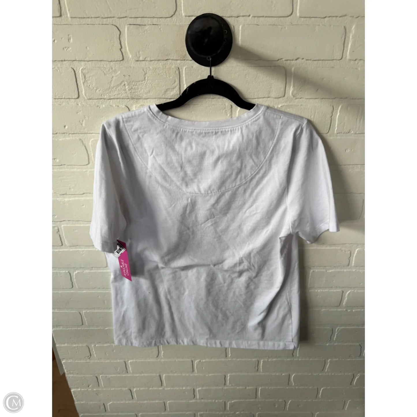 Top Short Sleeve By D&co. In Blue Red & White, Size: M