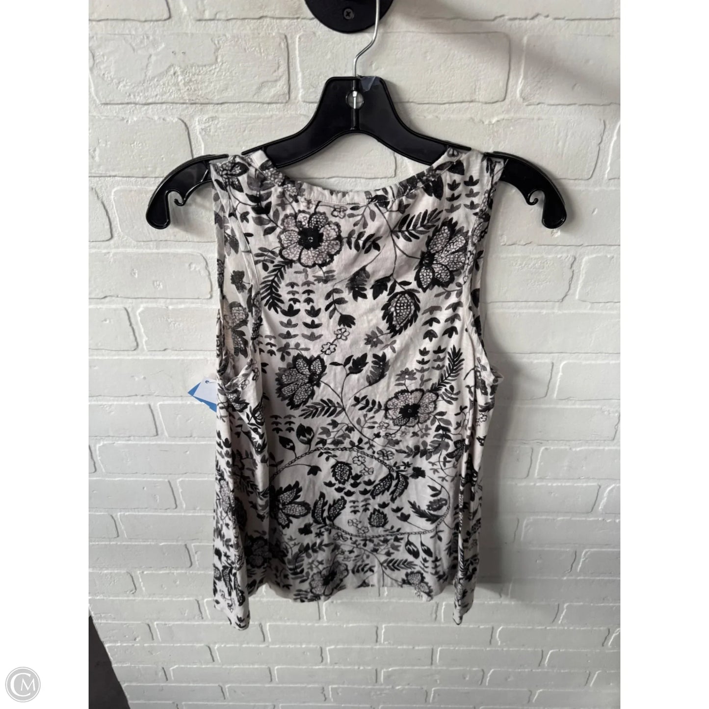 Top Sleeveless By Maeve In Grey & Tan, Size: S