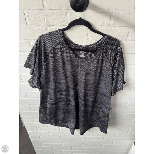 Athletic Top Short Sleeve By Tek Gear In Black, Size: 3x