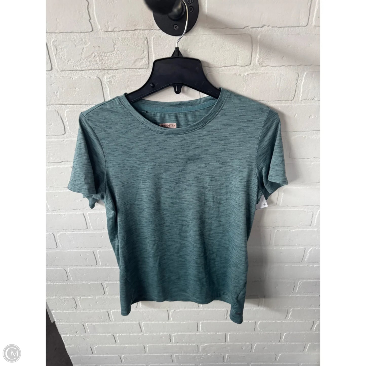 Athletic Top Short Sleeve By Mondetta In Blue, Size: S