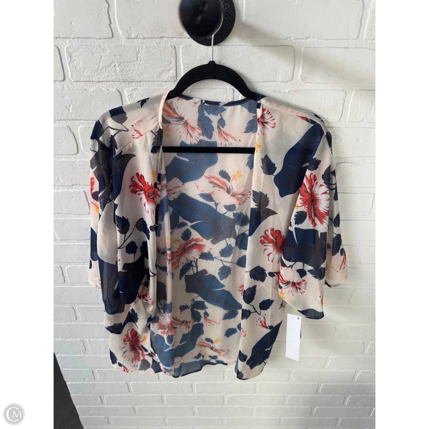 Kimono By Cme In Blue & Cream, Size: S