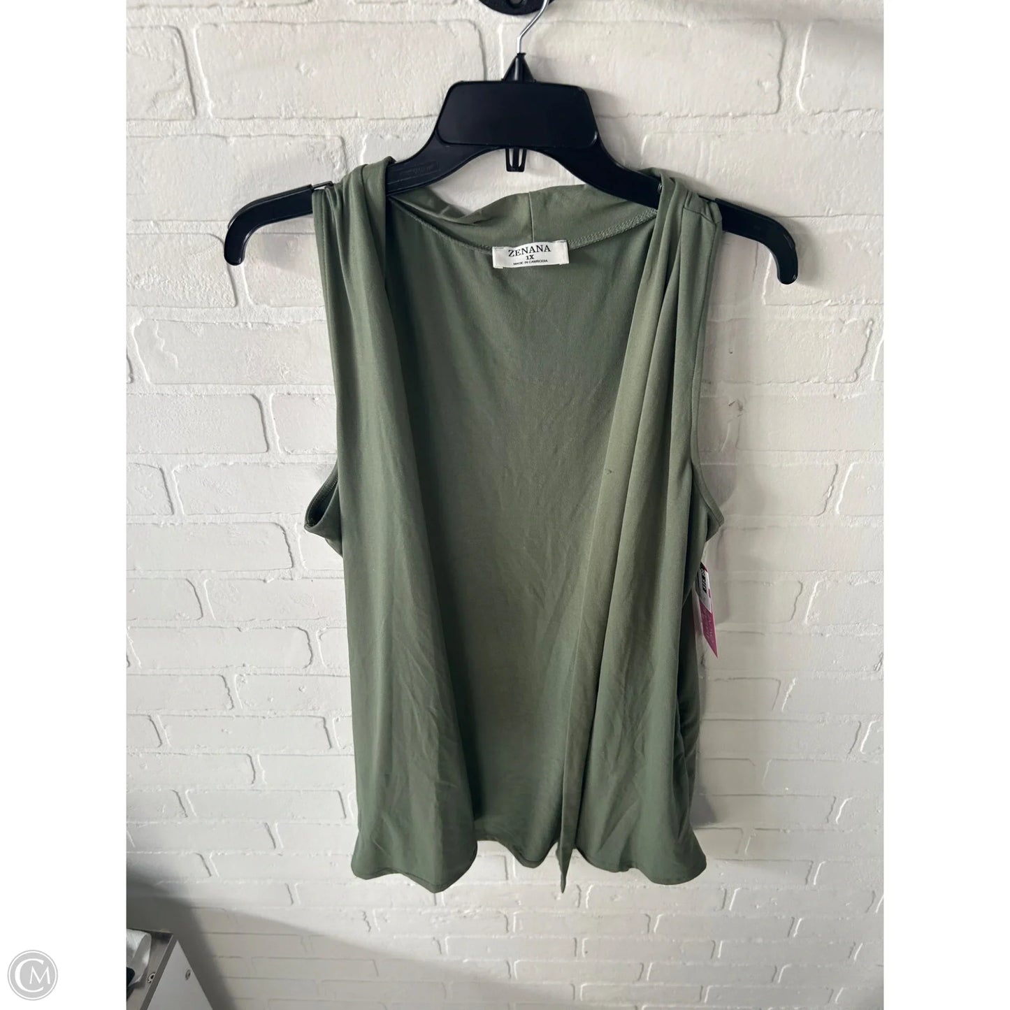 Cardigan By Zenana In Green, Size: 1x