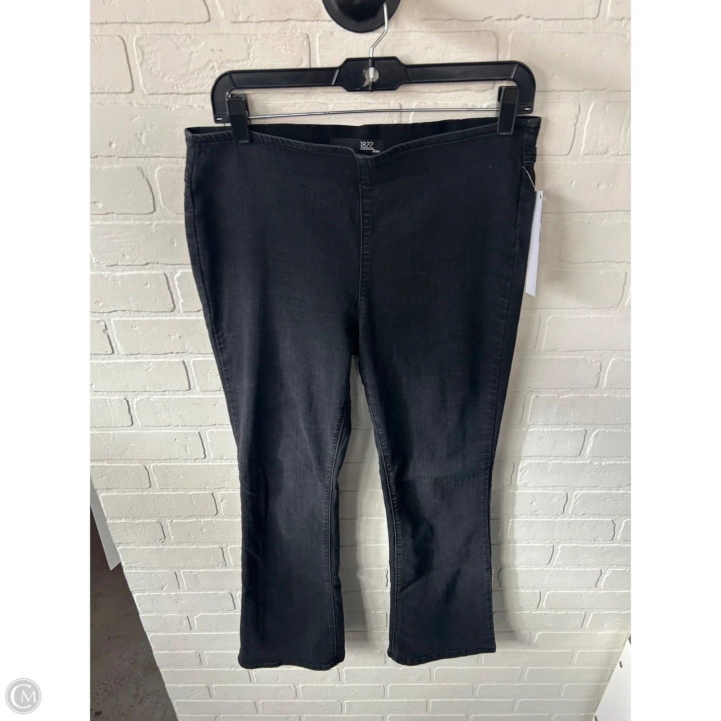 Jeans Boot Cut By 1822 Denim In Black Denim, Size: 10