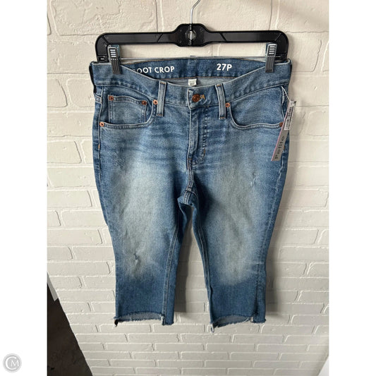 Jeans Cropped By J. Crew In Blue Denim, Size: 4p