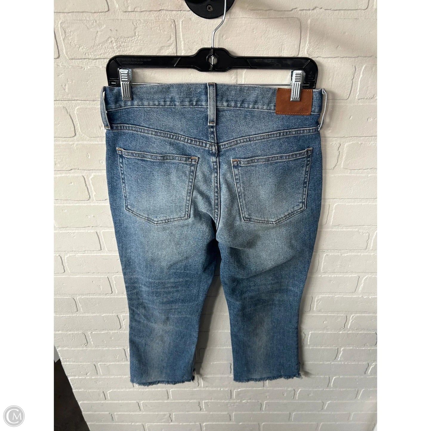Jeans Cropped By J. Crew In Blue Denim, Size: 4p