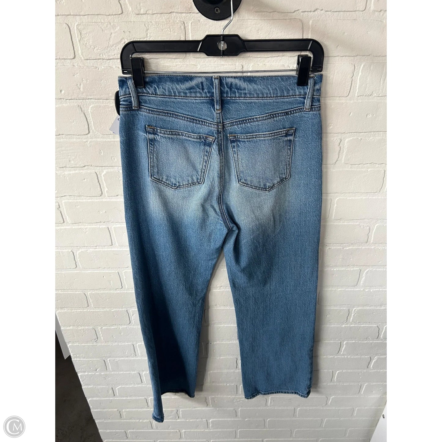 Jeans Wide Leg By Loft In Blue Denim, Size: 0p