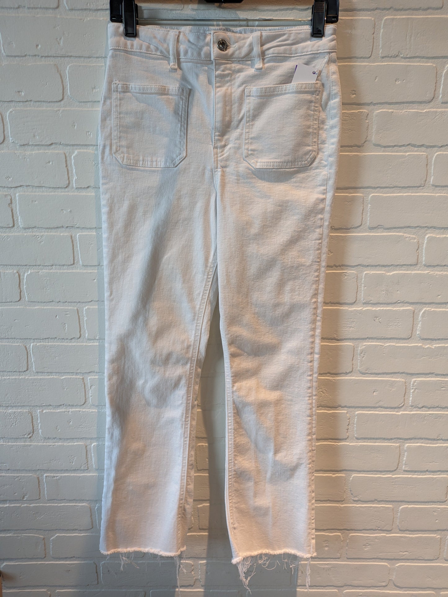 White Jeans Straight Zara, Size 4
