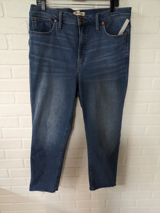 Blue Denim Jeans Straight Madewell, Size 14