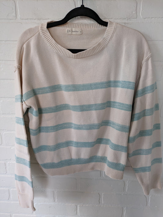 Striped Pattern Sweater By Together, Size M