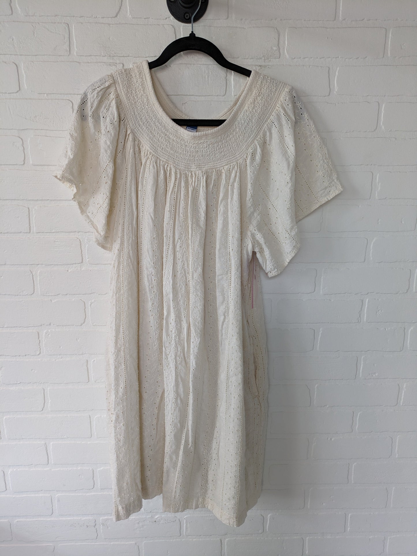 Cream Dress Casual Short Old Navy, Size 1x