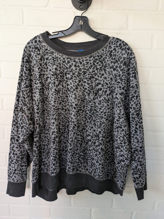 Black & Grey Sweatshirt Crewneck Old Navy, Size Xxl